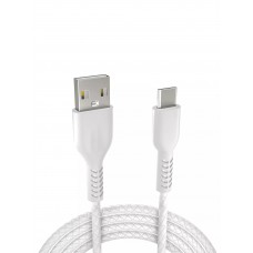 White Type-C 2.4A USB Cable – 1.2Mtr